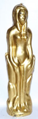 Gold Female candle 7" (image for) Gold Female candle 7"