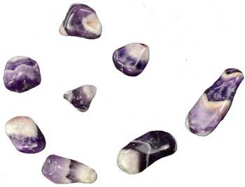 (image for) 1 Lb Chevron Amethyst tumbled