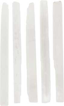 (image for) 7" Selenite mini sticks 5 pk