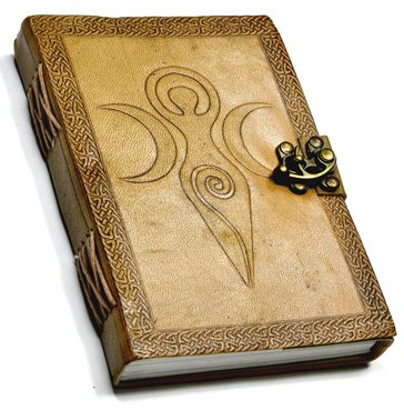 5" x 7" Goddess of Earth Embossed leather w/ latch (image for) 5" x 7" Goddess of Earth Embossed leather w/ latch