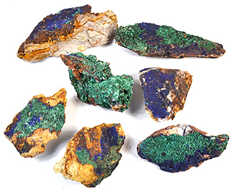 (image for) ~3- 5# Flat of Azurite specimen