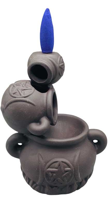 (image for) 5" Triple Moon Cauldron back flow burner