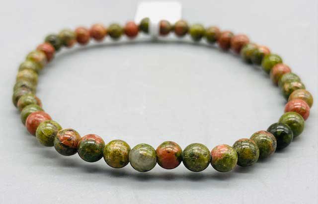 (image for) 4mm Unakite bracelet