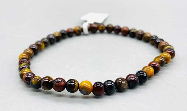 (image for) 4mm Tiger Eye Tri Color bracelet