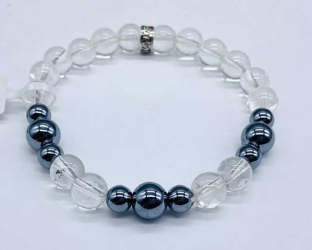 (image for) 8mm Quartz, Terahertz bracelet