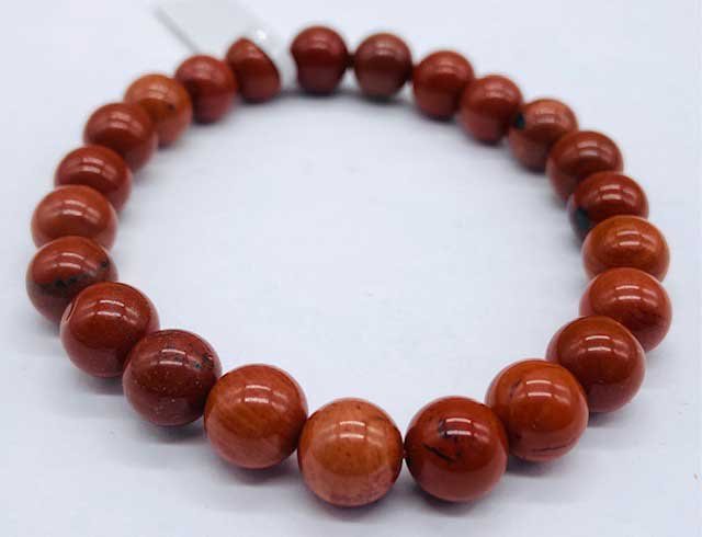 (image for) 8mm Jasper, Red bracelet