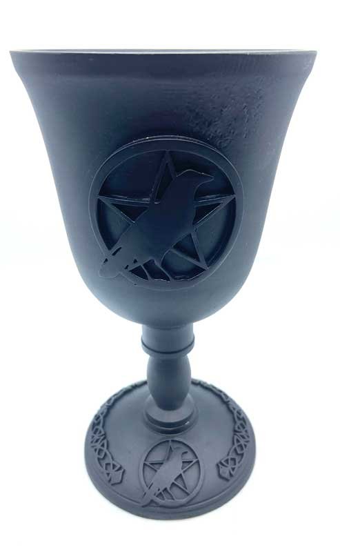 7 5/8" Pentagram & Bird chalice (image for) 7 5/8" Pentagram & Bird chalice
